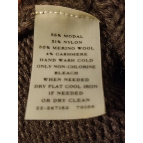 NWT ANN TAYLOR Sweater XS Merino Wool Cashmere Blend Long Sleeve Cowl Neck Tunic - Picture 4 of 6